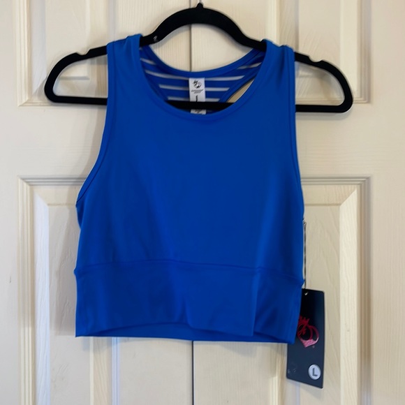 Blue athletic crop - Picture 1 of 3